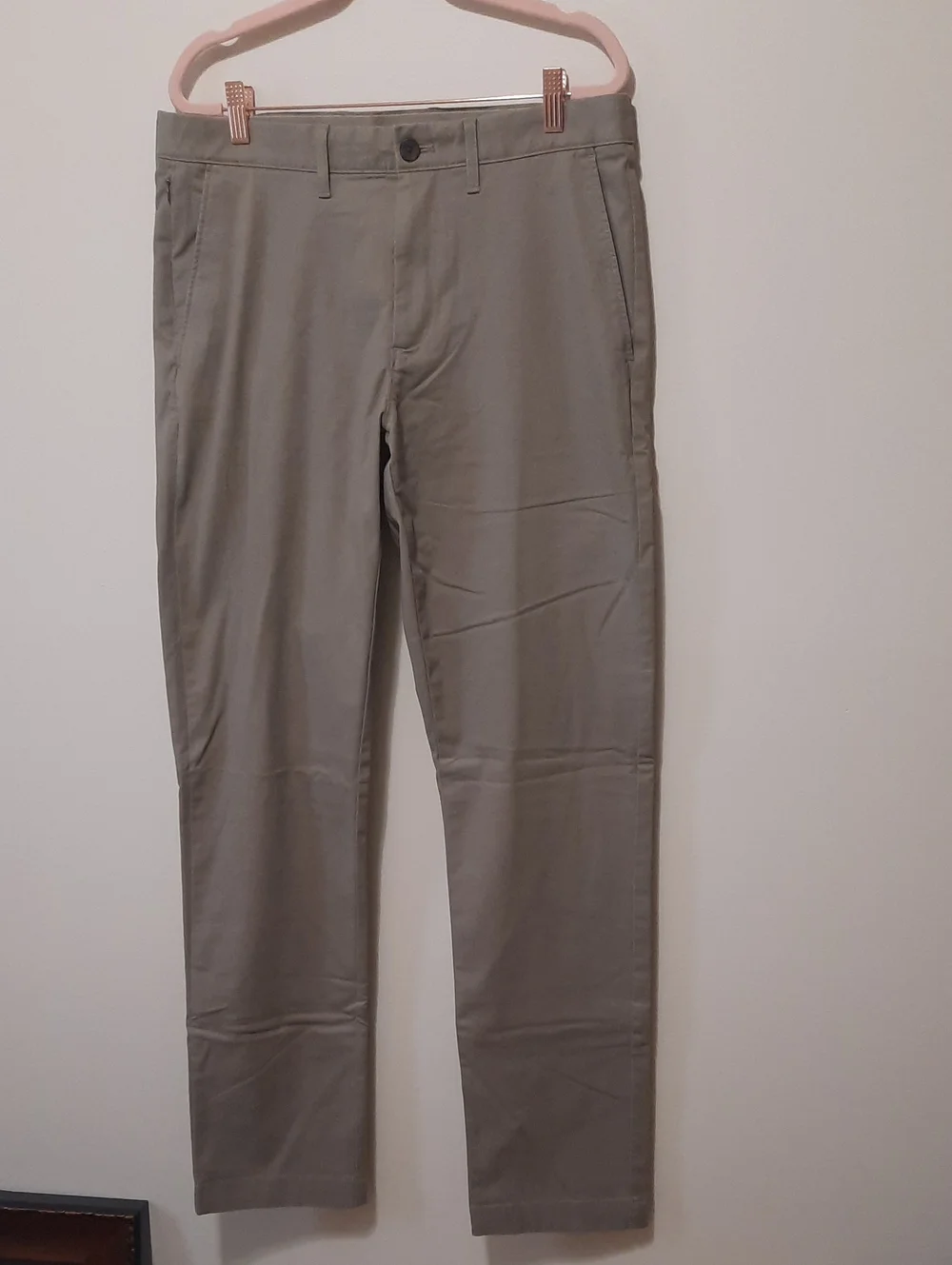 J. Crew Slim Straight Chinos in Light Taupe